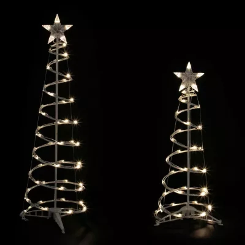 Northlight Led Spiral Cone 4 Foot Pre-Lit Christmas Tree