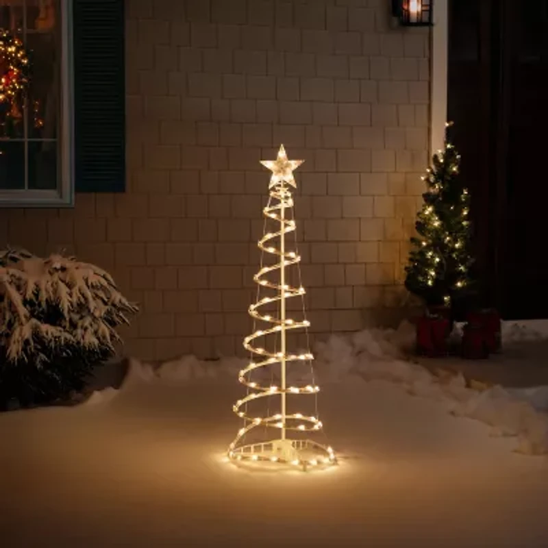Northlight Lighted Spiral Cone 4 Foot Pre-Lit Christmas Tree