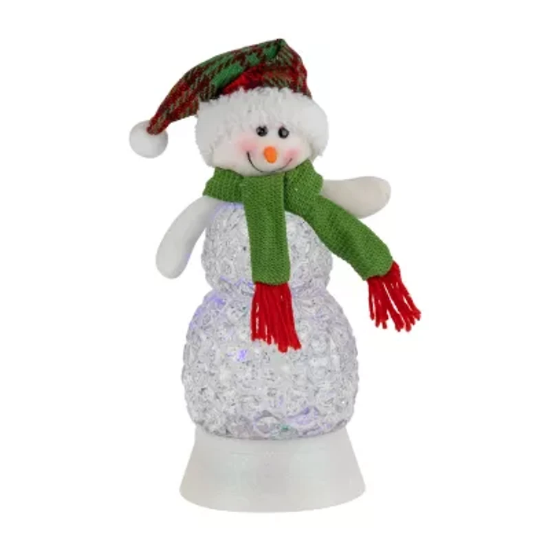 Northlight 11in Led Acrylic Snowman Christmas Snow Globe