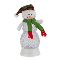 Northlight 11in Led Acrylic Snowman Christmas Snow Globe