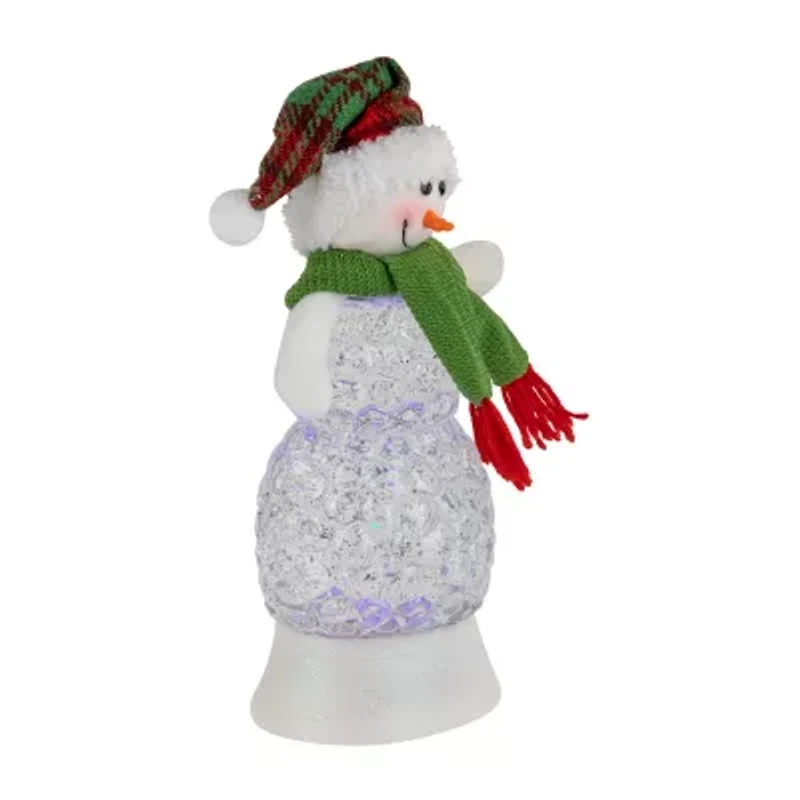 Northlight 11in Led Acrylic Snowman Christmas Snow Globe