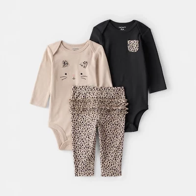 Carter's Baby Girls 3-pc. Pant Set