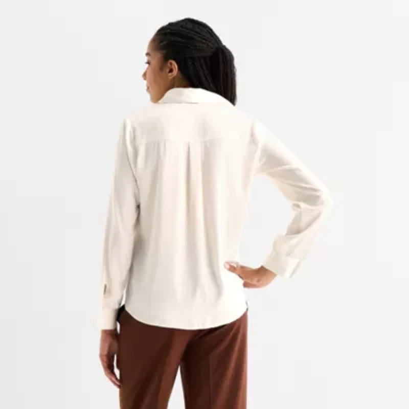 by&by Womens Juniors Crew Neck Sleeveless Blouse