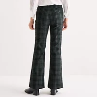 Liz Claiborne Lisa Womens Flare Mid Rise Petite Pull-On Pant