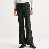 Liz Claiborne Lisa Womens Flare Mid Rise Petite Pull-On Pant