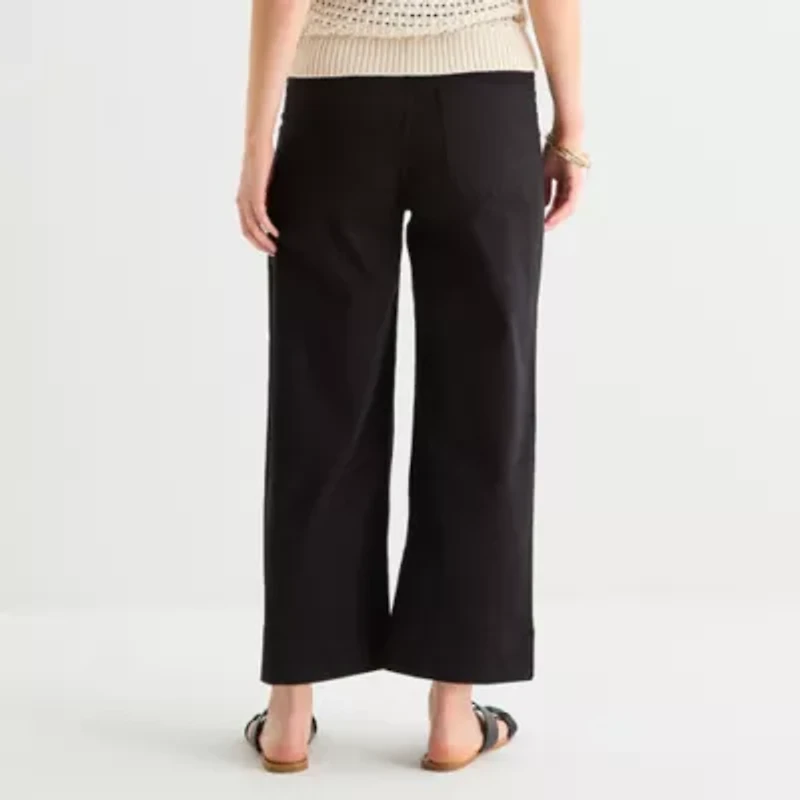 a.n.a Womens Straight Highest Rise Cropped Pant