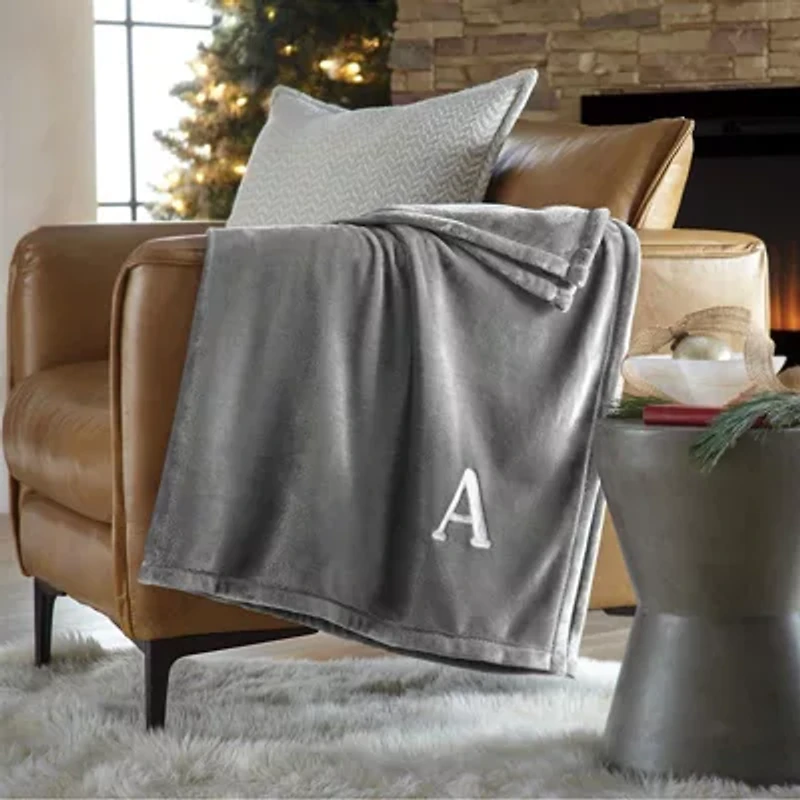 North Pole Trading Co. Monogram Throw