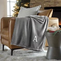 North Pole Trading Co. Monogram Throw