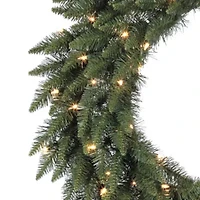 Vickerman 60" Camdon Fir Christmas Wreath with 400 Warm White LED Lights