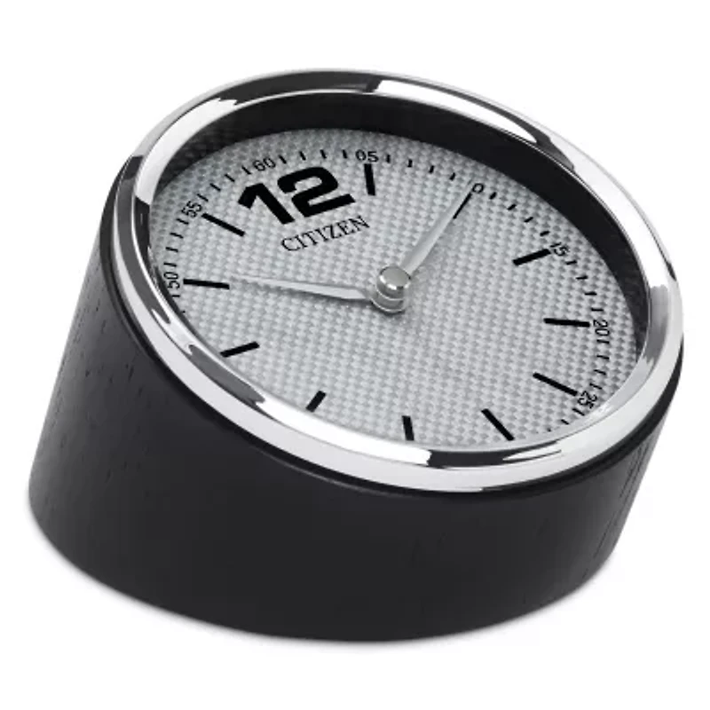 Citizen Silver Tone Easy Reader Table Clock Cc1013