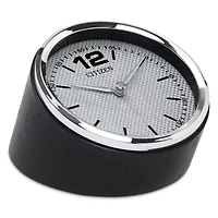 Citizen Silver Tone Easy Reader Table Clock Cc1013