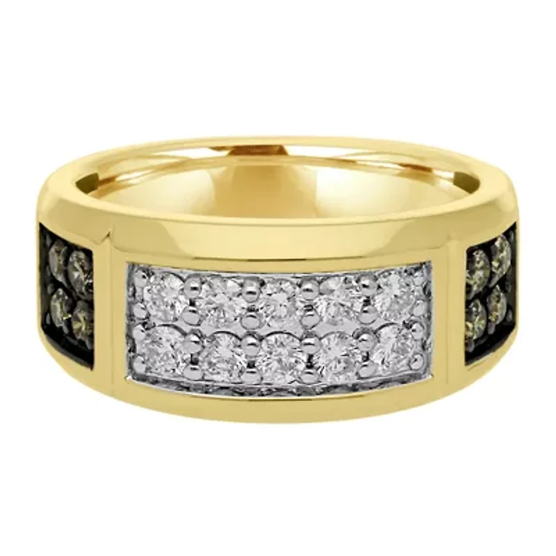 Mens CT. T.W. Natural White Diamond 10K Gold Fashion Ring