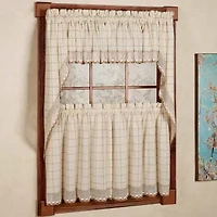 Sweet Home Collection Adirondack -pc. Rod Pocket Window Tier