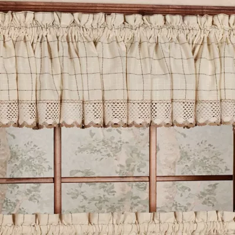 Sweet Home Collection Adirondack 2-pc. Rod Pocket Window Tier
