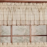 Sweet Home Collection Adirondack 2-pc. Rod Pocket Window Tier