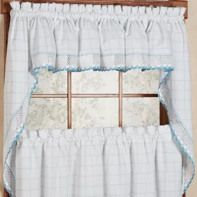 Sweet Home Collection Adirondack Rod Pocket Valance