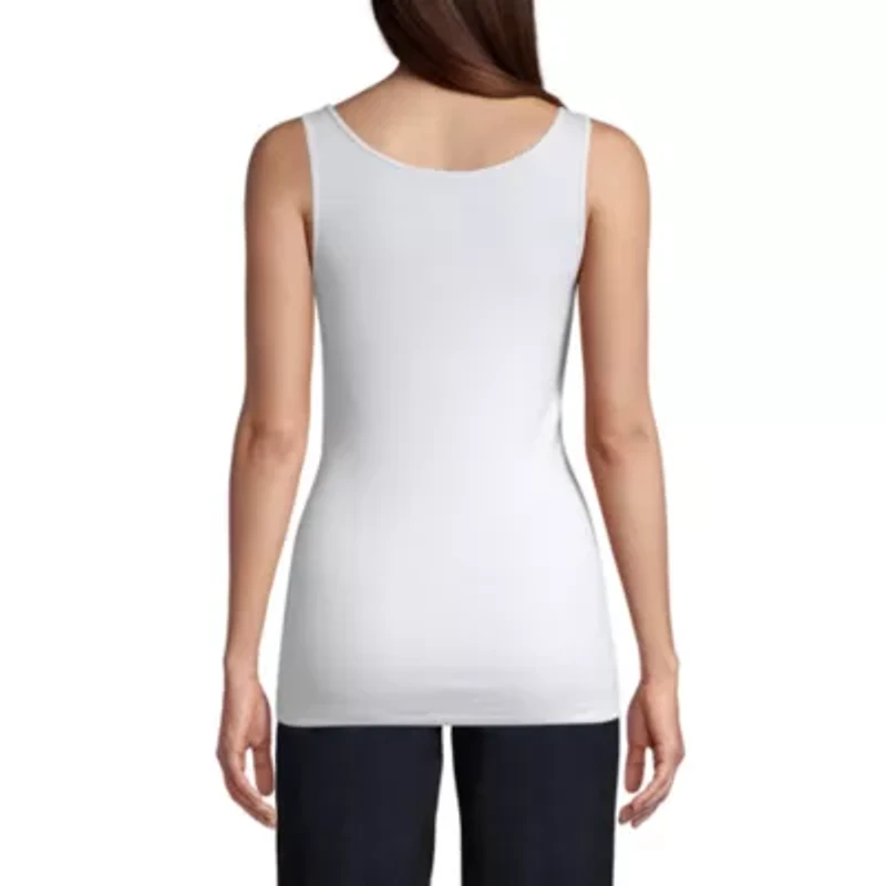 St. John's Bay Womens Scoop Neck Sleeveless Tank Top