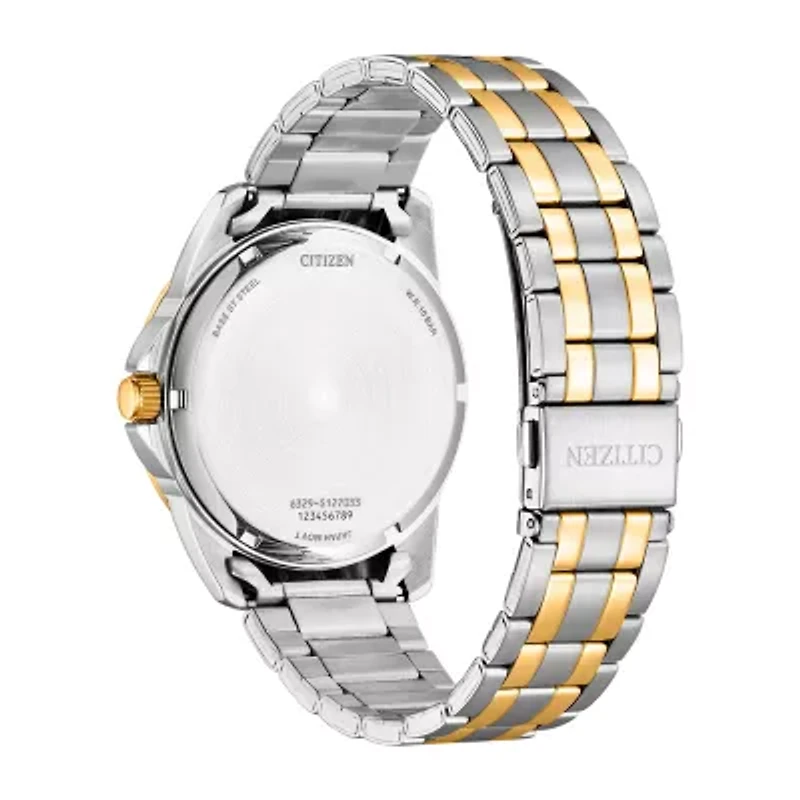 Citizen Quartz Mens Two Tone Stainless Steel Bracelet Watch Ag8346-51a