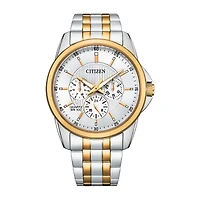 Citizen Quartz Mens Two Tone Stainless Steel Bracelet Watch Ag8346-51a