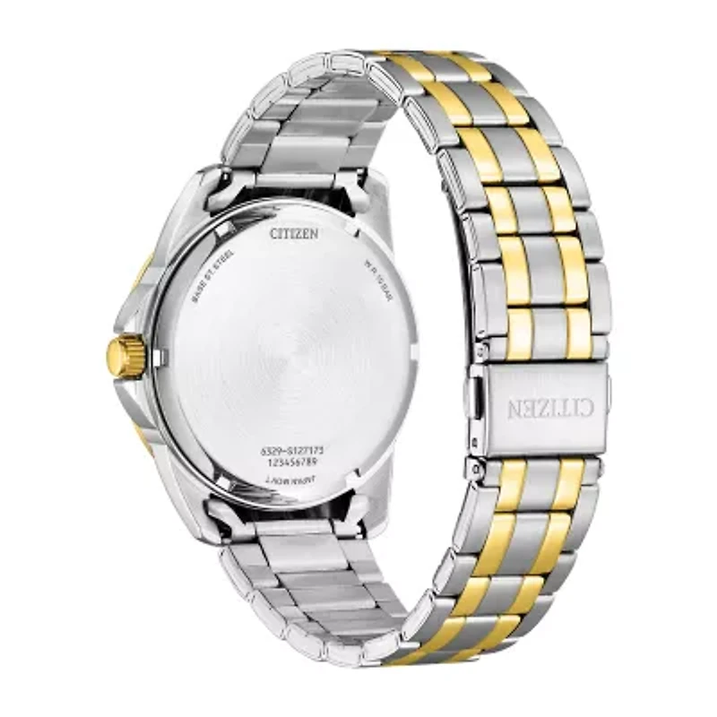 Citizen Quartz Mens Two Tone Stainless Steel Bracelet Watch Ag8348-56l