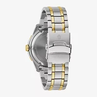 Bulova Mens Two Tone Stainless Steel Bracelet Watch 98b394