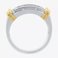 Mens 1 CT. T.W. Natural White Diamond 14K Gold Over Silver Sterling Fashion Ring