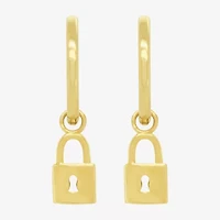 Womens 14K Gold 12.7mm Hoop Earrings