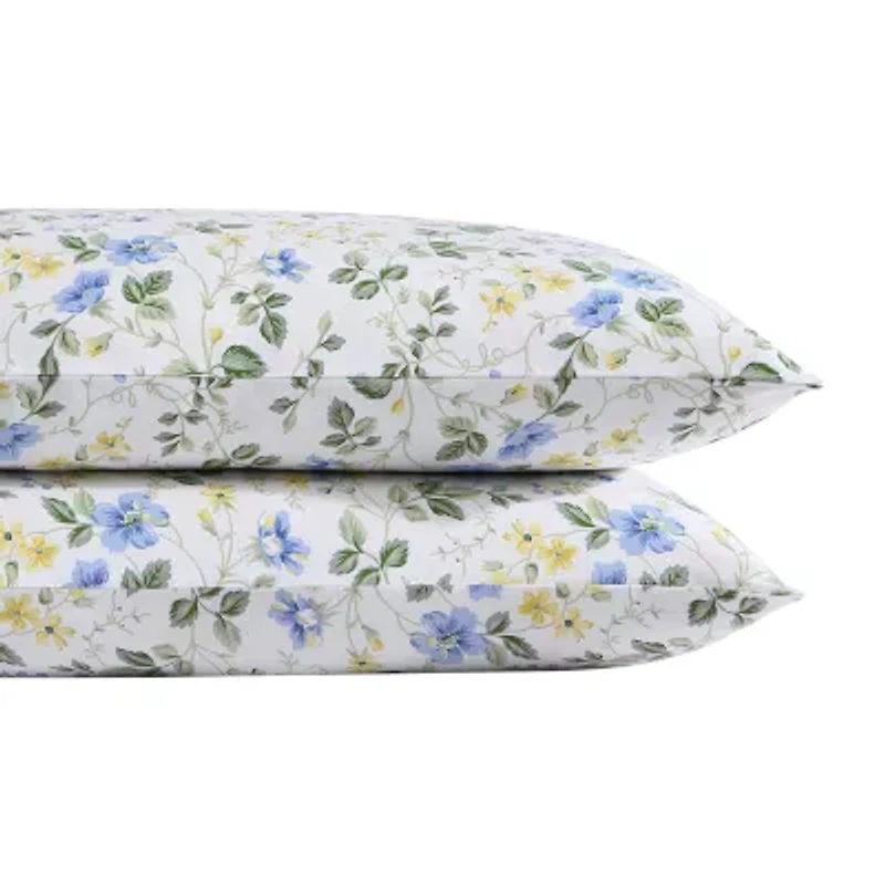 Laura Ashley Meadow Floral 300tc Pillowcase