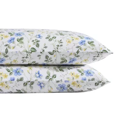 Laura Ashley Meadow Floral 300tc Pillowcase