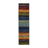 Mohawk Home Rainbow Stripe Indoor Rectangular Runner