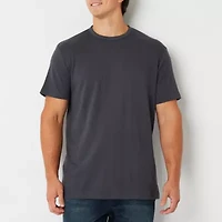 Shaquille O'Neal XLG Ribbed Dropneedle Mens Crew Neck Short Sleeve Big and Tall T-Shirt