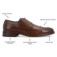 Vance Co Gordy Mens Wing Closed Toe Oxford Shoes