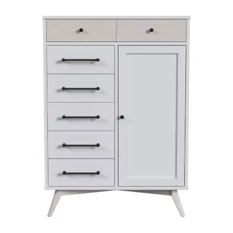 Westwood Design Rowan Youth 7-Drawer Chest in Ash Linen