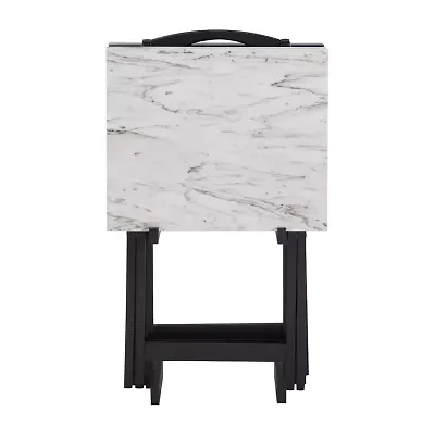 Breckenham Faux Marble 5-pc. TV Tray Table