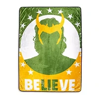 Marvel Loki Believe 45 X 60 Inch Unisex Throw Blanket