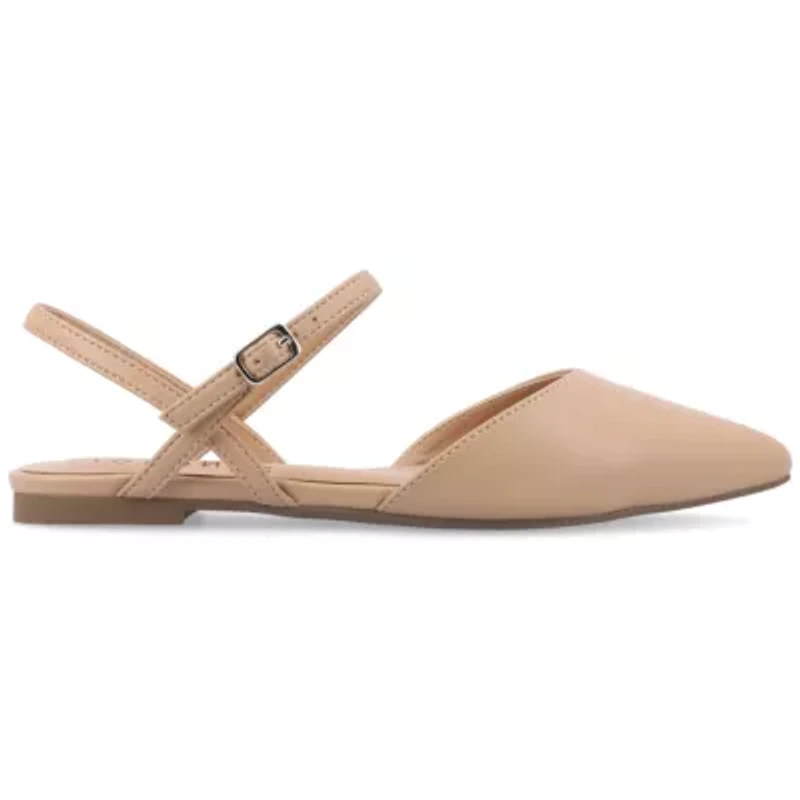 Journee Collection Martine Womens Pointed Closed Toe Ballet Flats
