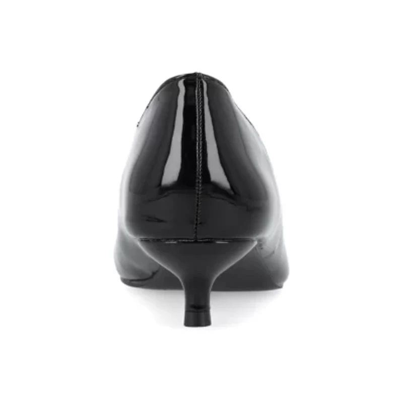 Journee Collection Rumi Womens Pointed Closed Toe Kitten Heel Pumps