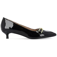 Journee Collection Rumi Womens Pointed Closed Toe Kitten Heel Pumps