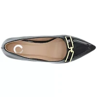 Journee Collection Rumi Womens Pointed Closed Toe Kitten Heel Pumps