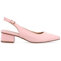 Journee Collection Sylvia Womens Pointed Closed Toe Block Heel Pumps