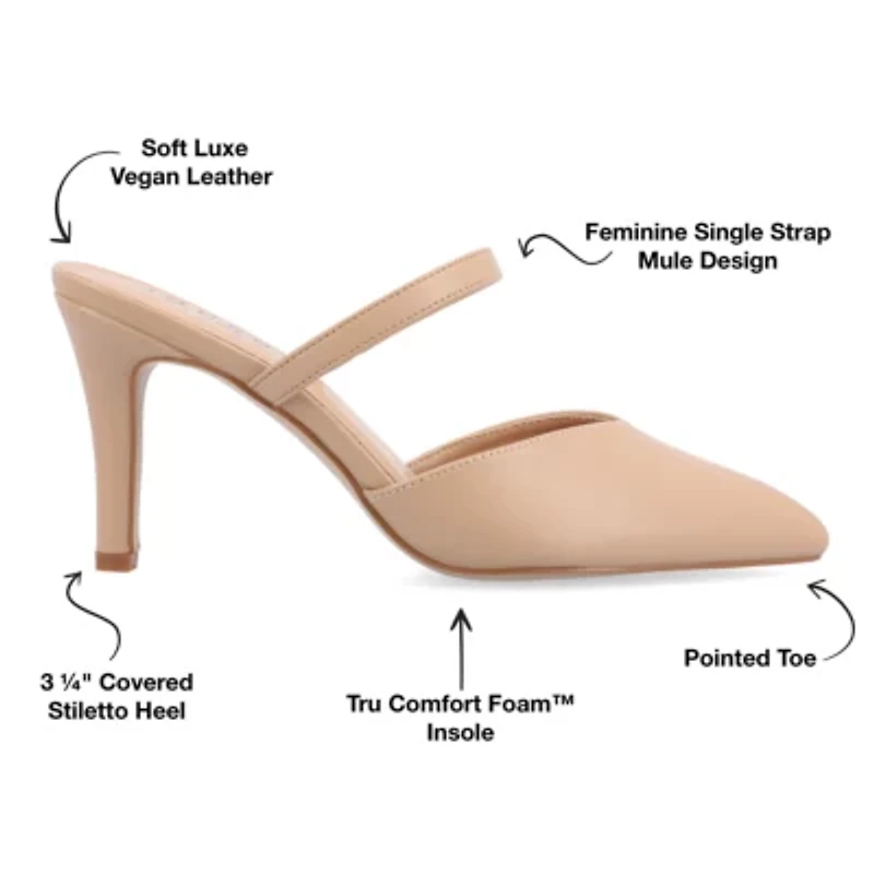 Journee Collection Yvon Womens Pointed Closed Toe Stiletto Heel Pumps