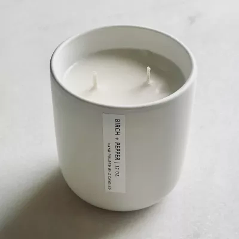 Z CANDLES 12 Oz Birch + Pepper 2-Wick Scented Jar Candle