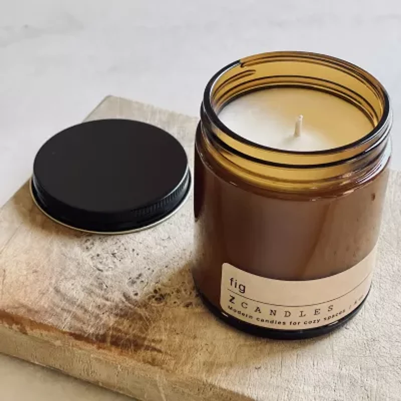 Z CANDLES 8 Oz Fig Single Wick Scented Jar Candle