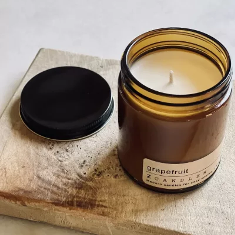 Z CANDLES 8 Oz Grapefruit Single Wick Scented Jar Candle