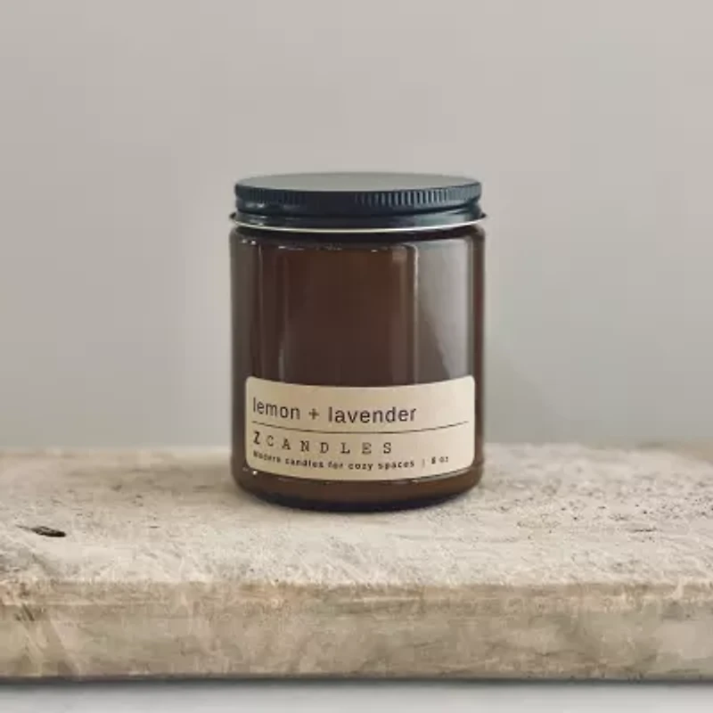 Z CANDLES 8 Oz Lemon + Lavender Single Wick Scented Jar Candle