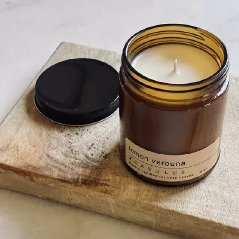 Z CANDLES 8 Oz Lemon Verbena Single Wick Scented Jar Candle