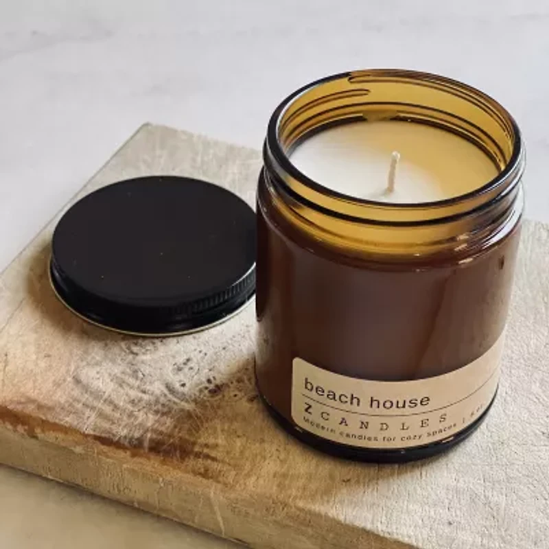 Z CANDLES 8 Oz Beach House Single Wick Scented Jar Candle