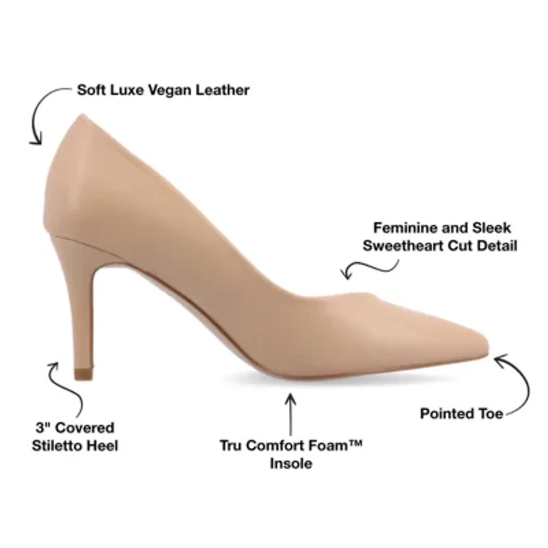 Journee Collection Gabriella Womens Pointed Closed Toe Stiletto Heel Pumps