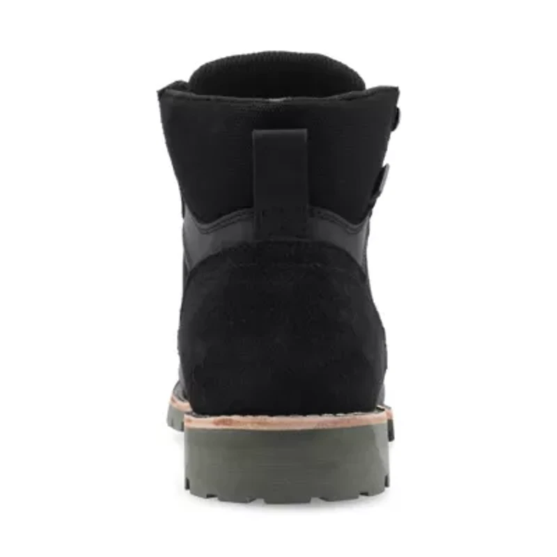 Territory Mens Brute Flat Heel Lace-Up Boots
