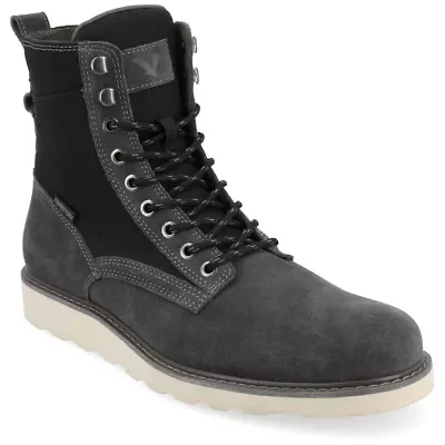 Territory Mens Elevate Flat Heel Lace-Up Boots
